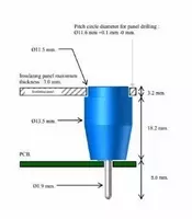 3223-PCB 4mm Socket with 5mm Pin Mounting